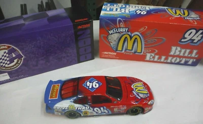 Diecast NASCAR BILL ELLIOTT #94 MCDONALDS MCFLURRY REESES 2000 TAURUS 1:24 X6-22 Foto 1 de 4