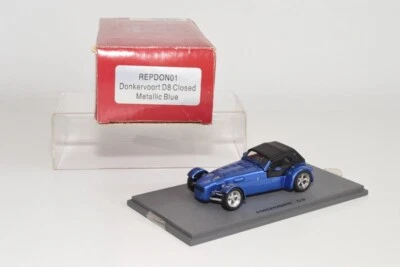 B20 1:43 SPARK REPLICARS REPDON01 DONKERVOORT D8 CLOSED METALLIC BLUE MIB - Immagine 1 di 4