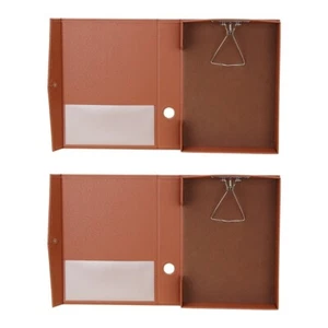 2 Count Unterlagen Klemmbretter Schreibmappe Büroklammerbox - Bild 1 von 12