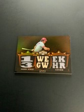 2008 TOPPS TRIPLE THREADS 6 RELIC SEPIA JOHNNY BENCH REDS HOF #7/27