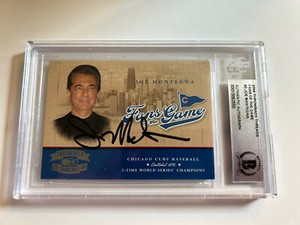Joe Mantegna Signed 2004 Fans Of The Game Card # 3 Beckett Certified