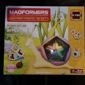 Magformers My First Pastel Building Set Brain Develop 30 Pc Ages 18 Months+ NISB - Picture 1 of 15