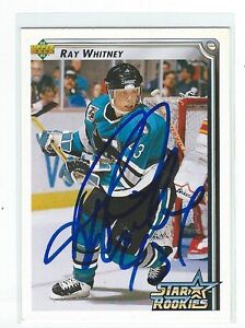 Ray Whitney Signed 1992/93 Upper Deck Card #407