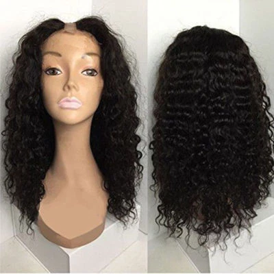Deep Curly U Part Human Hair Wigs For Black Women Virgin Human Hair U Part Wigs - Image 1 of 4