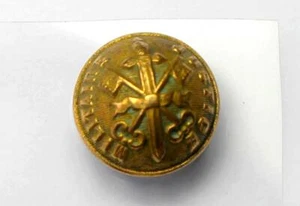 BOUTON / BUTTON UNIFORME ANCIEN - JUSTICE MILITAIRE - CLÉS/CLEF SUPERIEUR D:18mm - Picture 1 of 2