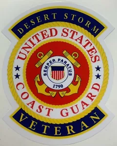 US Küstenwache Desert Storm Veteran Aufkleber wasserdicht D204 - Bild 1 von 1