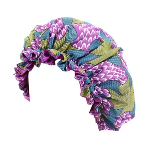 Baby Kids Girls Satin Printed Adjustable Bonnet Sleeping Nightcap Hat Head Cover - Picture 1 of 60
