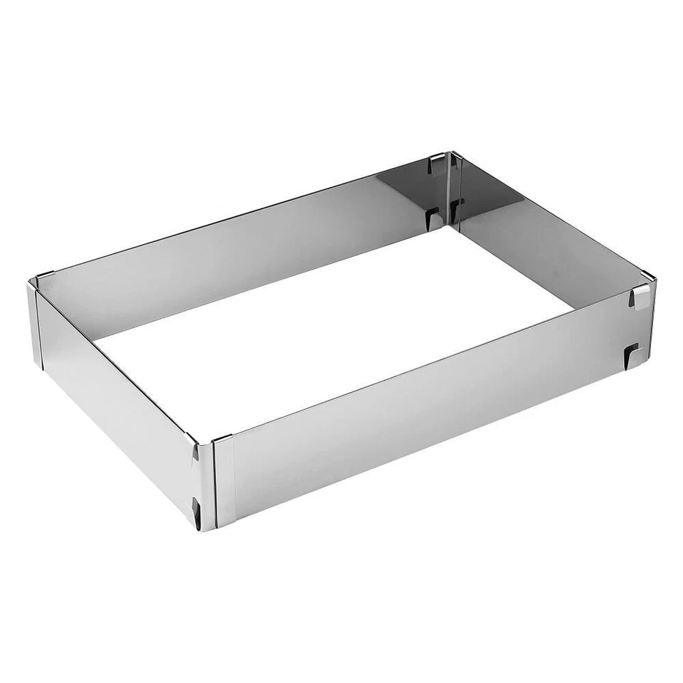 Zenker Patisserie Backrahmen Eckig Back Rahmen Backform Kuchenform Ausziehbar - Bild 1 von 1