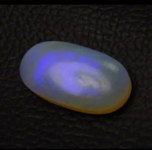 15.1ct 25x13x6mm Fine Solid Australian Blue Oval Transparent Opal Cabochon Gem - Picture 1 of 12