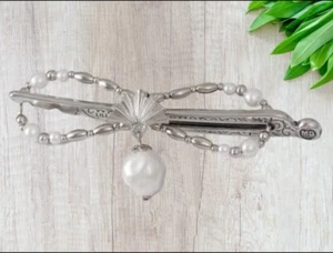 Lilla Rose Flexi - Clip 3423 Belle Barrette Nickel Plated - Picture 1 of 1