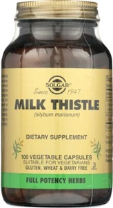 Solgar FP Milk Thistle 100 Vegetable Capsules - Picture 1 of 3