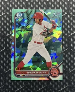 2022 Bowman Chrome Sapphire Jonathan Mejia Aqua 1st #/99 �� St. Louis Cardinals - Bild 1 von 2