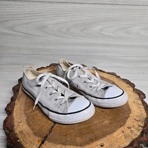 Converse All Star Gray White Low Tops Shoes Sneakers Kids Size 3 - Picture 1 of 7
