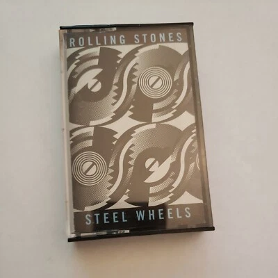 THE ROLLING STONES STEEL WHEELS Cassette Tape OG 1989 Rock Blues Rare - Image 1 of 2