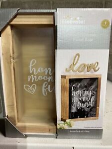 Honeymoon Fund Box Shadow Box Wedding Gift Money Holder Built In Photo Frame