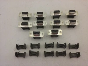 AMPHENOL G17K09001001 D-SUB CONNECTOR 9  POSITION PLUG (LOT OF 10)  NNB - Picture 1 of 2