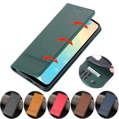 For Xiaomi Redmi Note 11 10s 9s Pro Max Leather Wallet Case Magnetic Flip Cover - Image 1 of 4