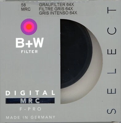 B+W 58mm MRC 106M ND 1.8 Filter (6-Stop) (1066163) - Image 1 of 3