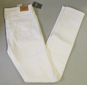 JEANS SUPER SKINNY A VITA ALTA A VITA ALTA Abercrombie Fitch nuovi con etichette, bianco distrutto, 2r/26 pollici - Foto 1 di 3
