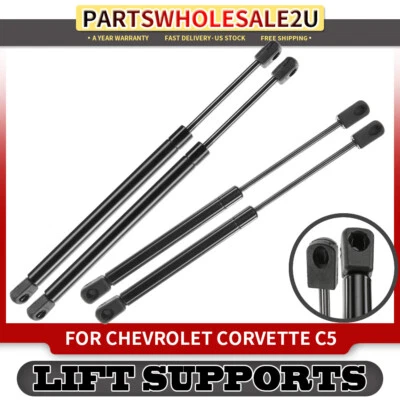 4x Soportes de elevación estructura de gas para Chevrolet Corvette C5 capó y maletero 1997-2004 Foto 1 de 4