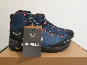 Salewa Alp Trainer 2 Mid GTX Women 8760 Java blue/Fluo Coral Outdoorschuhe EU 41 - Bild 1 von 22