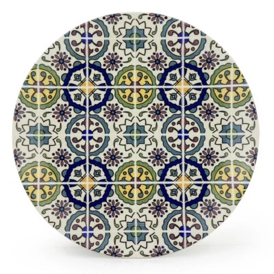 Orientalischer Porzellan-Teller Sahara rund Ø20cm Gelb-Blau-Bunt Speise-Esstelle - Bild 1 von 4