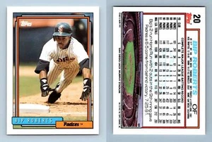 Bip Roberts #20 Topps 1992 Baseball Trading Card - Picture 1 of 1