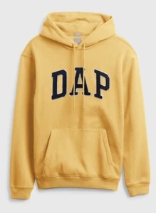 Limited Edition GAP DAP Hoodie Dapper Dan Golden Yellow S IN HAND SHIPS ASAP - Picture 1 of 3