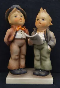 Statuina porcellana HUMMEL GOEBEL #130 Duetto TMK-3 5" GERMANIA - Foto 1 di 5