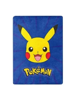 Pikachu Pokemon Silky Soft Throw Blanket 46”X 60” - Picture 1 of 6
