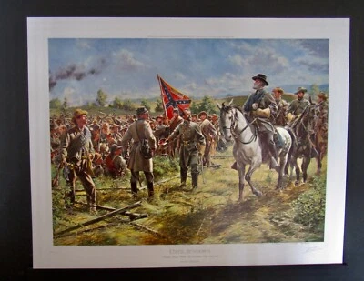 Don Troiani - UNTIL  SUNDOWN - Civil War Print -  General Lee - Never Framed - Изображение 1 из 4