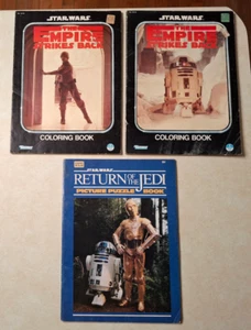 Vintage Star Wars Malbücher Lot Das Imperium schlägt zurück Rückkehr der Jedi-Ritter - Bild 1 von 24