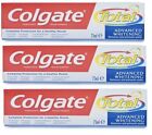 3x Colgate Total Advanced Whitening Toothpaste 75ml
