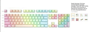 104 Keys Sunset Backlit Gradient Keycaps for Cherry MX Switches - Picture 1 of 5