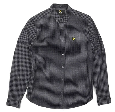 LYLE & SCOTT | Mens Long Sleeve Black White Check Casual Shirt | Size Medium - Image 1 of 2