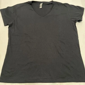 Gildan G500VL Damen schwere Baumwolle V-Ausschnitt T-Shirt schwarz Größe 2X - Bild 1 von 9