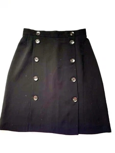 Harve Benard Womens Black Classic Career Skirt Sz 8 - Picture 1 of 5