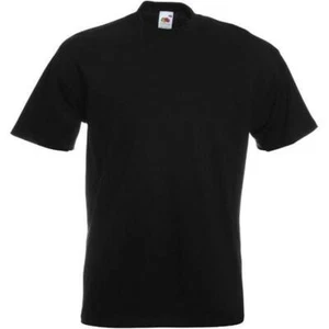 T-shirt Fruit of the Loom Super Premium nera - Foto 1 di 1
