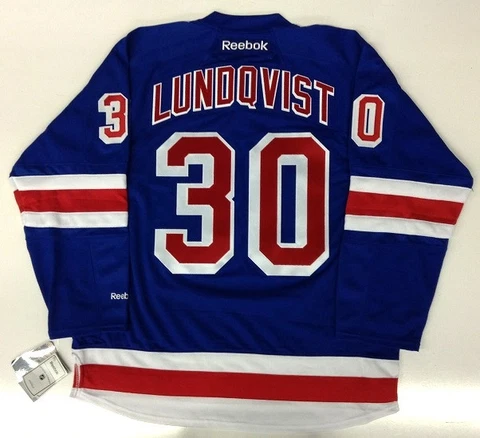HENRIK LUNDQVIST NEW YORK RANGERS REEBOK NHL PREMIER HOME JERSEY Cover