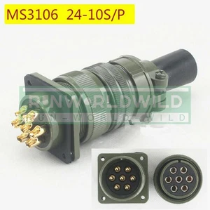 1PC NEW FOR 7 core connector straight aviation plug MS3106A-24-10 S/P - Afbeelding 1 van 5
