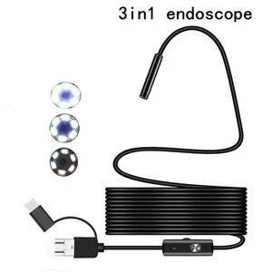 7mm HD Snake Endoscope Borescope Inspection Camera C Android For USB PC♨ X8O9 - Picture 1 of 19