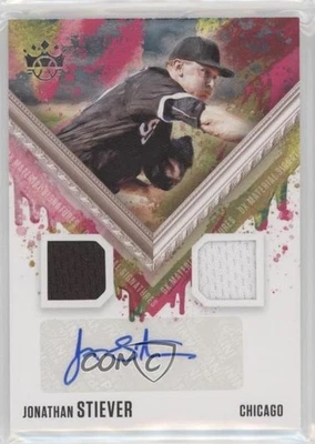 2021 Panini Diamond Kings DK Material Signatures Jonathan Stiever Rookie Auto RC - Image 1 of 2