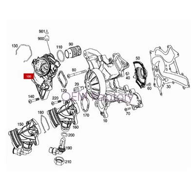 A2762000315 2017-2020 for Mercedes GLC43 C43 AMG V6 Mahle OEM Coolant Thermostat - Изображение 1 из 4