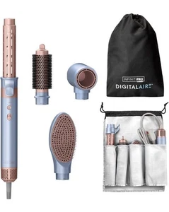 New! Conair InfinitiPRO DigitalAIRE 4 in 1 Hot Air Brush Light Blue Hair Dryer - Picture 1 of 11