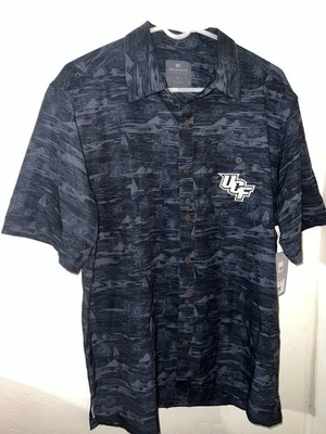 UCF Knights Colosseum Men's Polo Shirt Size Large Black / Gray Tropical NWT - Image 1 of 2