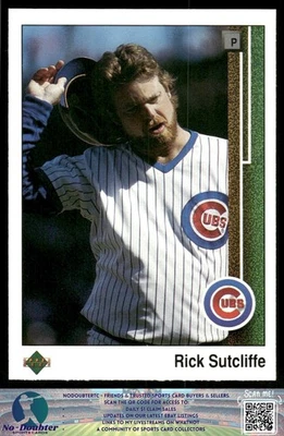1989 Upper Deck #303 Rick Sutcliffe Chicago Cubs 89UD - Image 1 of 2