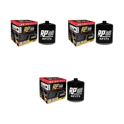 3 Pack RP Oil Filter for Harley 883 Sportster R 2002-2007 - Imagem 1 de 2