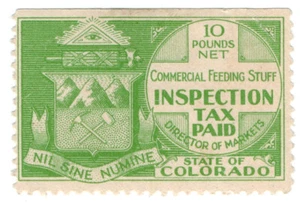 (I.B) US Revenue : Commercial Feeding Stuff Inspection Tax (Colorado) - Picture 1 of 1