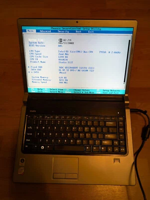 Dell Studio 1537-Core 2 Duo T9550, 4 GB RAM *SIN SISTEMA OPERATIVO, BATERÍA DEFECTUOSA, CMOS MUERTO* TAL CUAL Foto 1 de 3