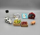 Mini figurines miniatures maison de poupée accessoires ferme ferme ferme animaux figurines